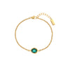 Nancy Gold Green Bracelet
