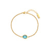Nancy Gold Turquoise Bracelet