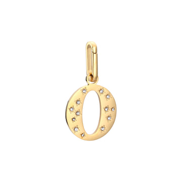 O Minnie Letter Star Necklace Charm