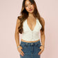 Olivia Body Chain Crystal  & Silver