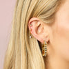Ottillie Crystal Gold Raindrop Huggie Earrings