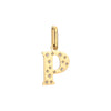P Minnie Letter Star Necklace Charm