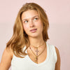 Phoebe Pink Gold Cross Pendant Charm