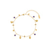 Poppy Gold Blue Star Anklet