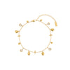 Poppy Gold Crystal Star Anklet