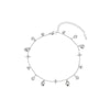 Poppy Silver Crystal Star Anklet