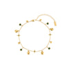 Poppy Gold Green Star Anklet