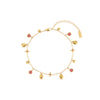 Poppy Gold Pink Star Anklet