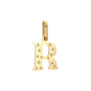 R Minnie Letter Star Necklace Charm