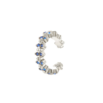 Rebecca Blue Silver Ear Cuff