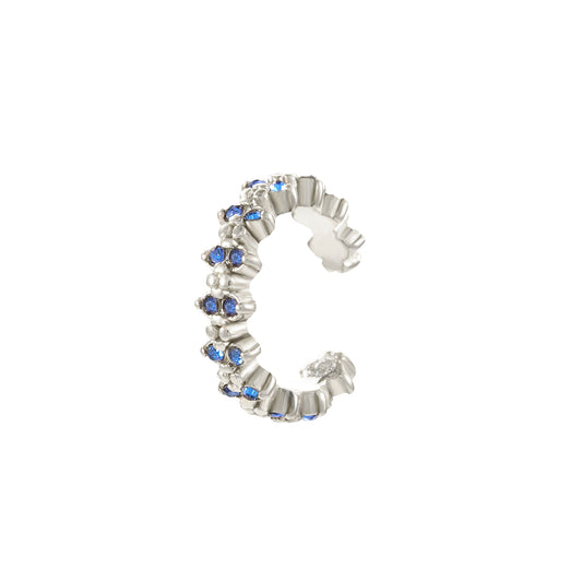 Rebecca Blue Silver Ear Cuff