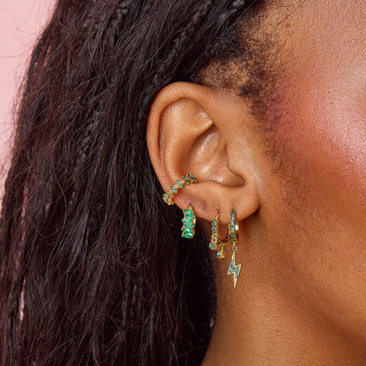 Rebecca Green Gold Ear Cuff