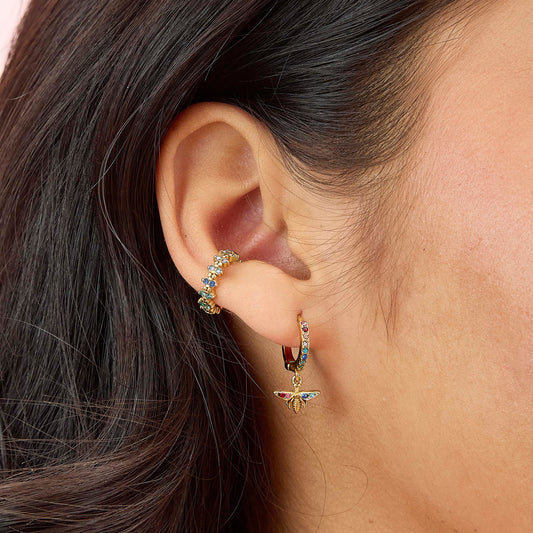 Rebecca Gold Rainbow Ear Cuff