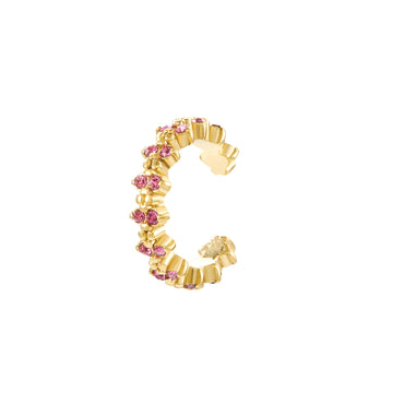 Rebecca Pink Gold Ear Cuff