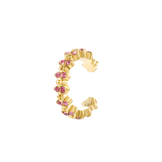 Rebecca Pink Gold Ear Cuff