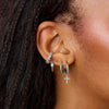 Rebecca Turquoise Silver Ear Cuff