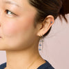 Romilly Blue Gold Droplet Star Huggie Earrings