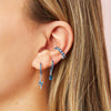 Rebecca Blue Silver Ear Cuff