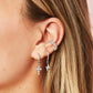 Rebecca Silver Crystal Ear Cuff