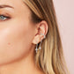 Rebecca Silver Crystal Ear Cuff