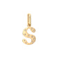 S Minnie Letter Star Necklace Charm