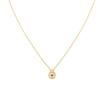 Sasha Blue Gold Compass Necklace