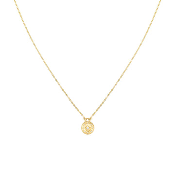 Sasha Crystal Gold Compass Necklace