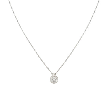 Sasha Crystal Silver Compass Necklace