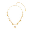 Savannah Gold Crystal Droplet Stacking Necklace
