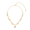 Savannah Gold Rainbow Droplet Stacking Necklace