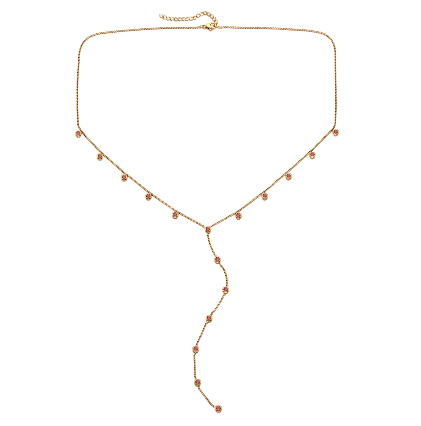 India Gold Droplet Necklace
