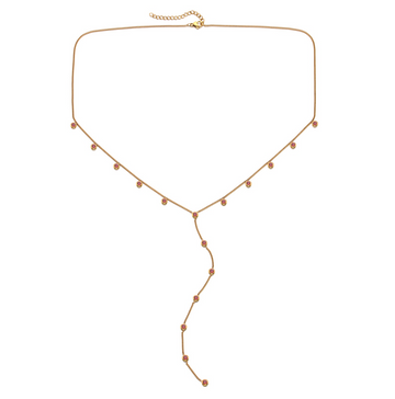 India Droplet Necklace Gold & Red