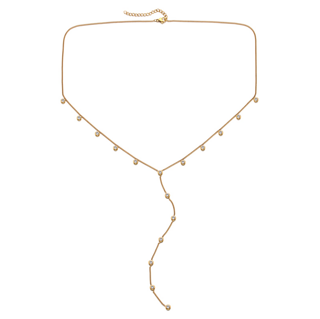 Bijoux De Mimi India Droplet Necklace - Gold & Pink main image 0