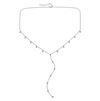 India Droplet Necklace Silver & Turqouise