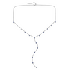 India Droplet Necklace Silver & Blue