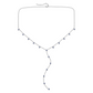 India Droplet Necklace Silver & Blue
