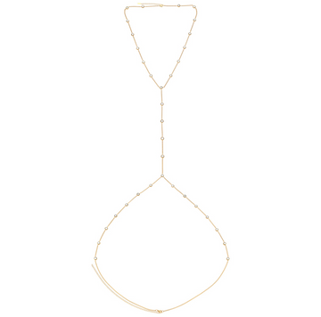 Olivia Body Chain Crystal  & Gold