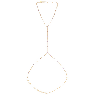 Olivia Body Chain Pink & Gold