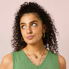 Sophie Green Gold Chunky Earrings