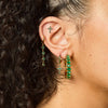 Sophie Green Gold Chunky Earrings