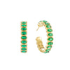 Sophie Green Gold Chunky Earrings