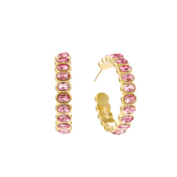 Sophie Pink Gold Chunky Earrings