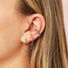 Rebecca Blue Gold Ear Cuff