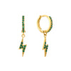Talitha Green Lightning Huggie Hoops
