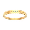 Tallulah Gold Turqouise Scallop Star Bangle
