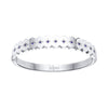 Tallulah Silver Blue Scallop Star Bangle