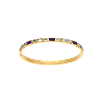 Tanieta Gold Blue Organic Bangle
