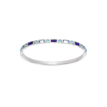 Tanieta Silver Blue Organic Bangle