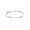 Tanieta Silver Crystal Organic Bangle