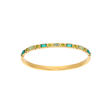Tanieta Gold Green Organic Bangle